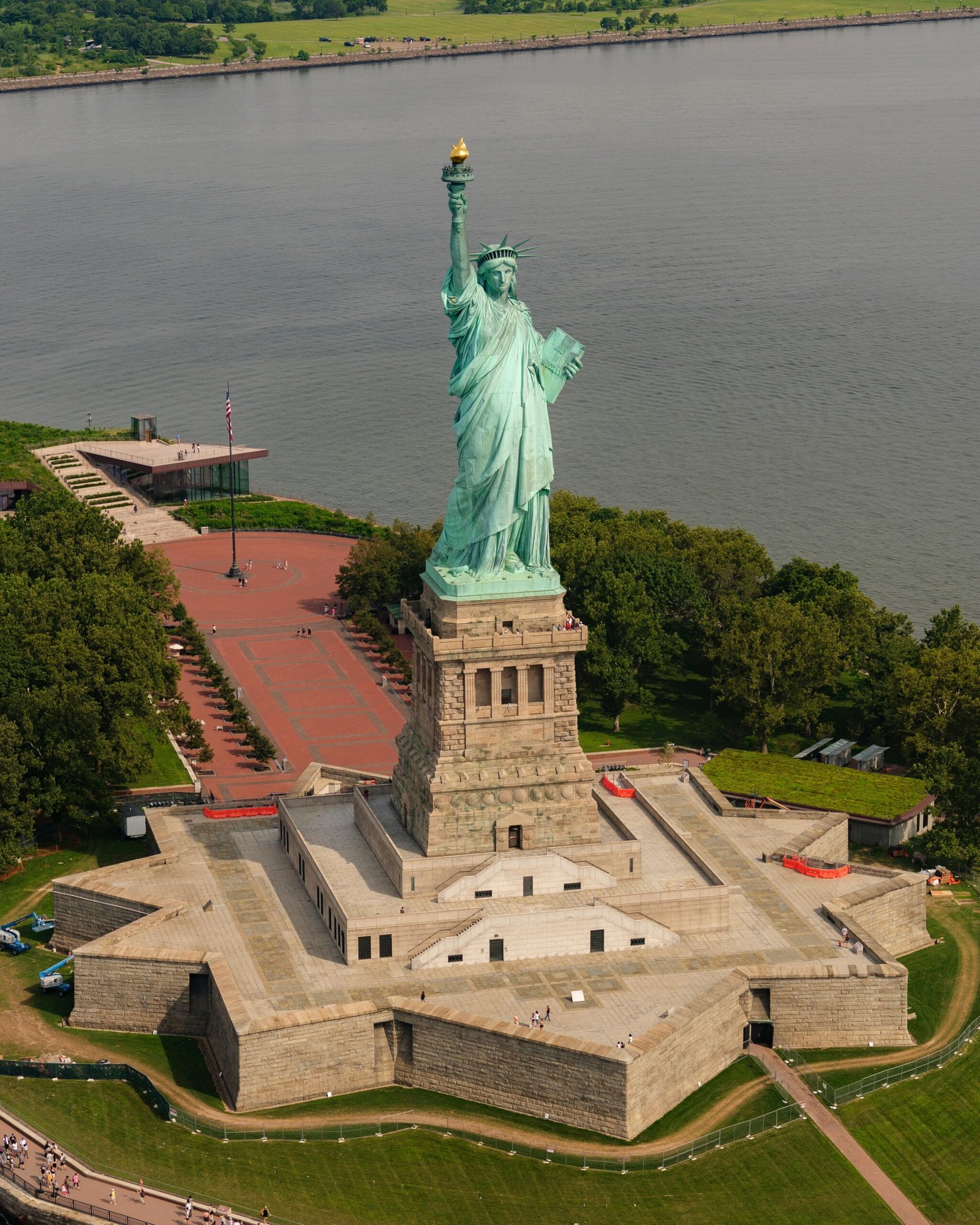 This Image is all about the Step-by-Step Entry Process at Statue of Liberty (Security, Boarding & More)