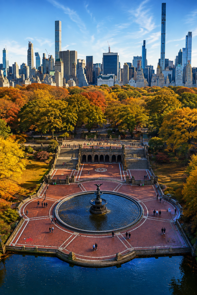 Bethesda Terrace and Fountain - The heart of Central Parkβs movie history